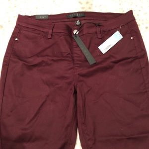 Dark purple skinny jeans